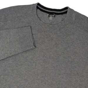 Smartwool Mens XL Gray Wool Blend Crewneck Lightweight Sweater Heathered Knit